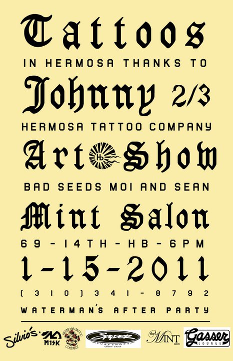 Hermosa Beach has allowed it's first Tattoo shop to open tattoo mint k