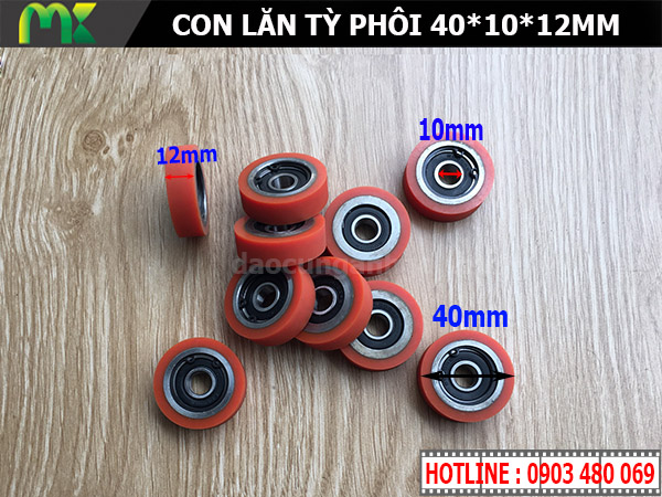 Con lăn giảm chấn cắt đầu đuôi máy dán cạnh 40*10*12mm