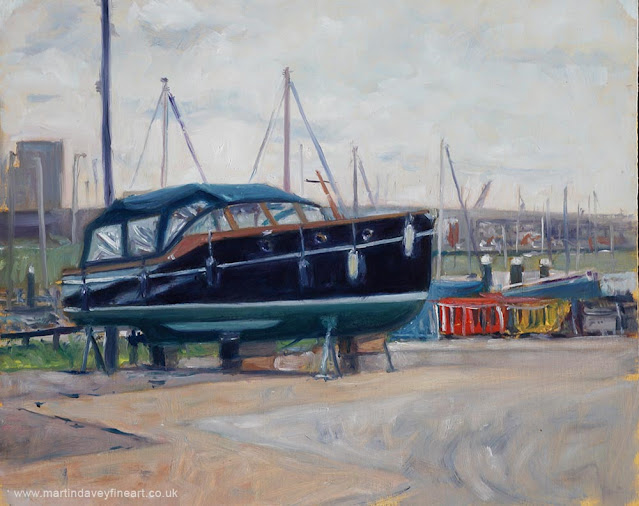 drydock boat artwork M P Davey