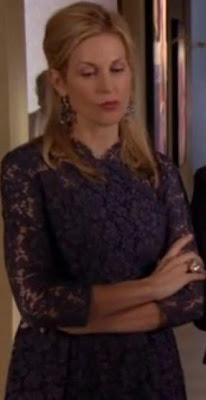 Lily Vander Woodsen, blue lace dress, hollywood fashion