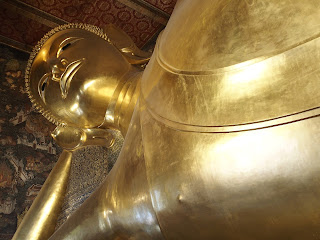 Thaïlande, Bangkok, bouddha couché, de grands chemins