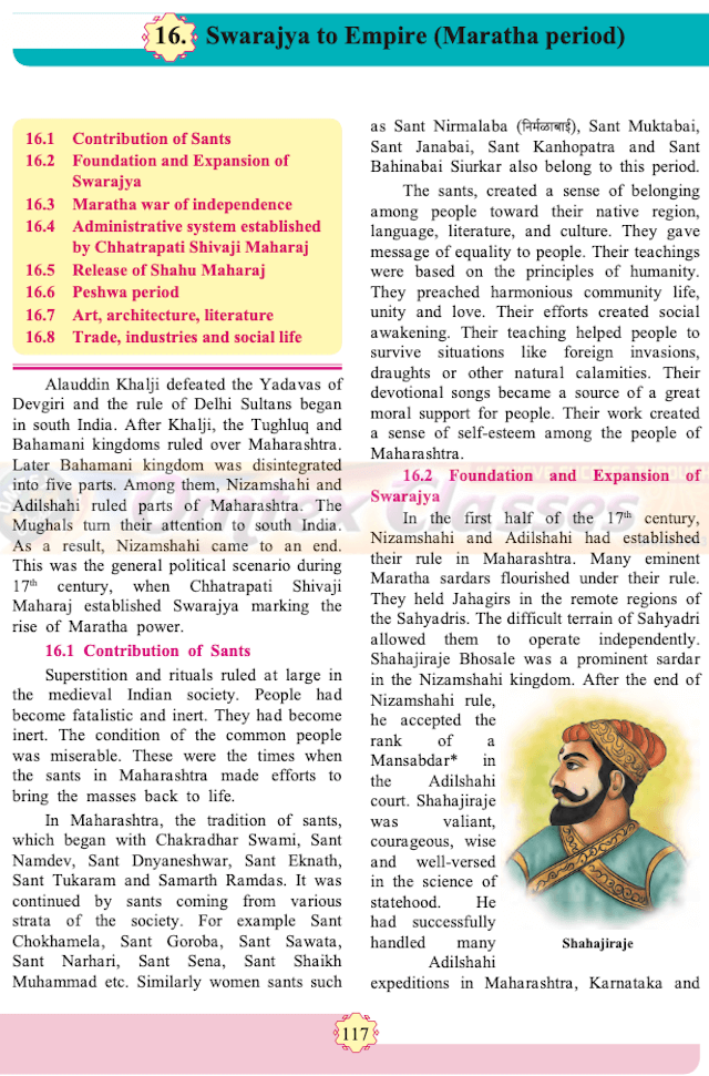 Chapter 16: Swarajya to Empire (Maratha period)