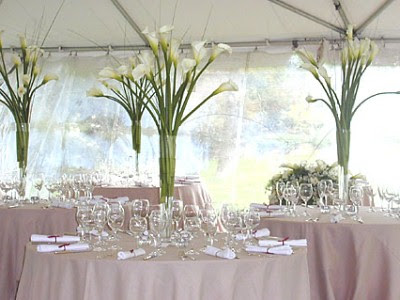 hydrangea wedding centerpieces with tulle