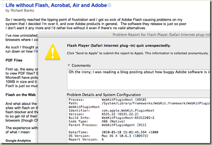 Flash Irony