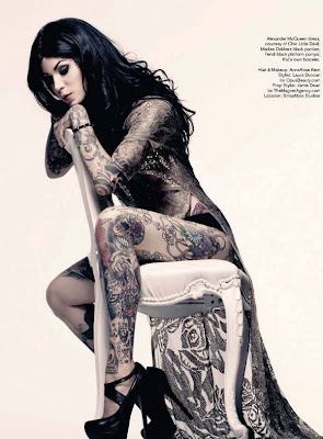 Kat von D Inked at Magazine February 2010