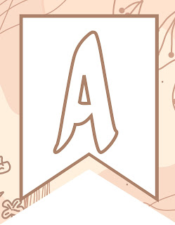 Neutral aesthetic letter designs