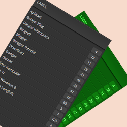Membuat CSS Jumlah Entri Pada Widget Label
