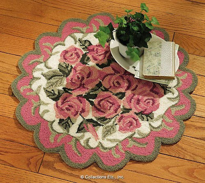 Rose Area Throw Rug