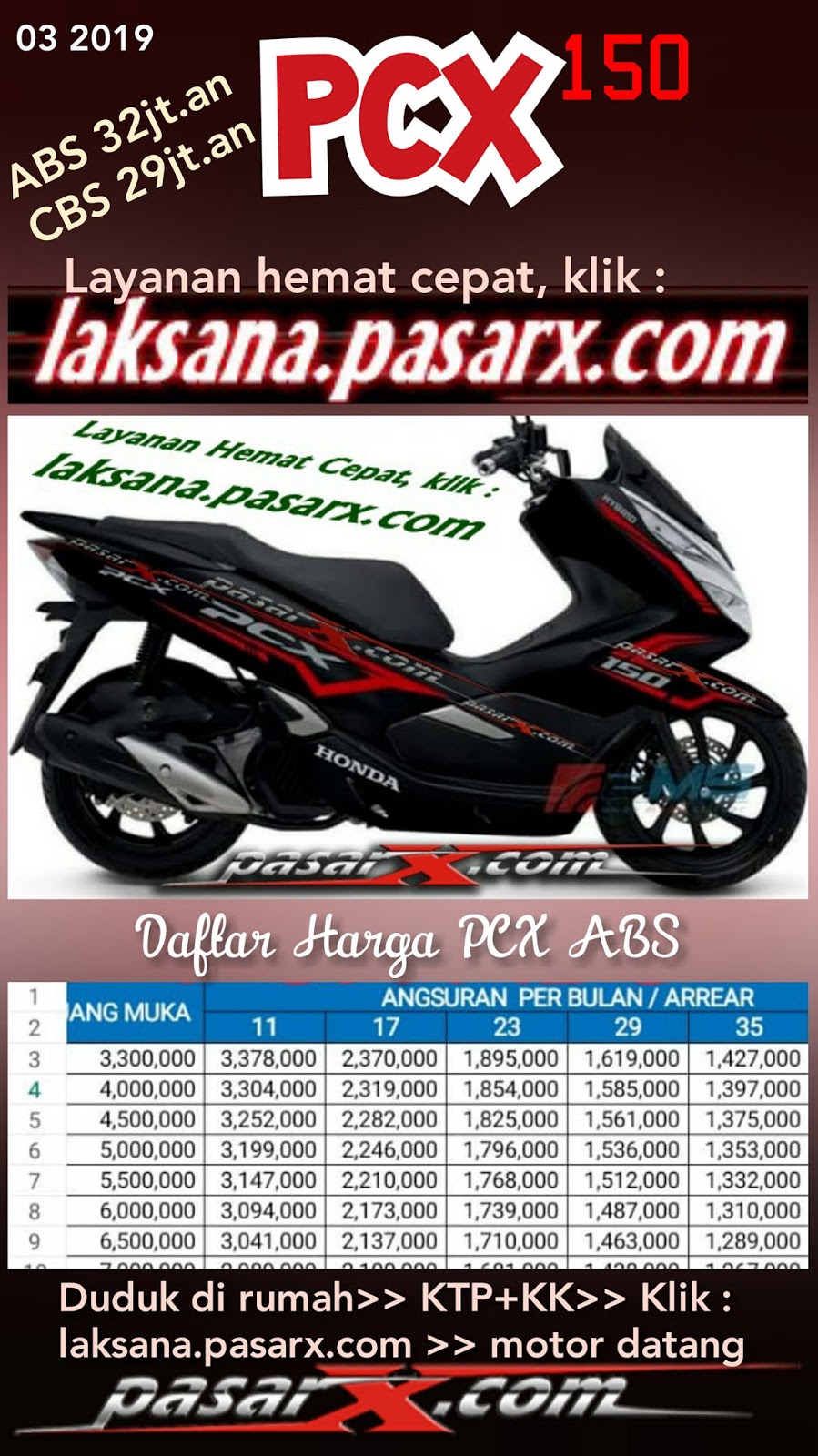 Wow 30 JUTA an dapat PCX  KEREN Brosur Harga  Motor  Honda  