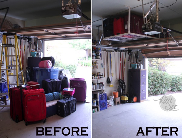 Organizing Garage With Overhead Storage