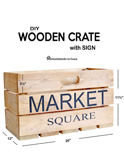 how to build a wooden crate with 1 x 4 pine material