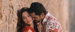 Tamanna Navel show pics from Oopiri film. Tamanna hot kiss scene from Oopiri film