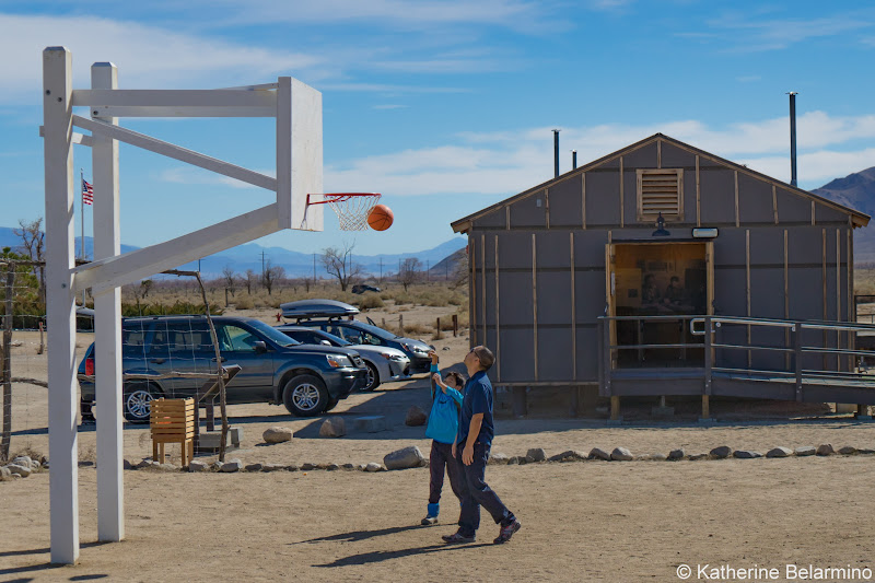 Manzanar Basketball Court California Highway 395 Road Trip Attractions