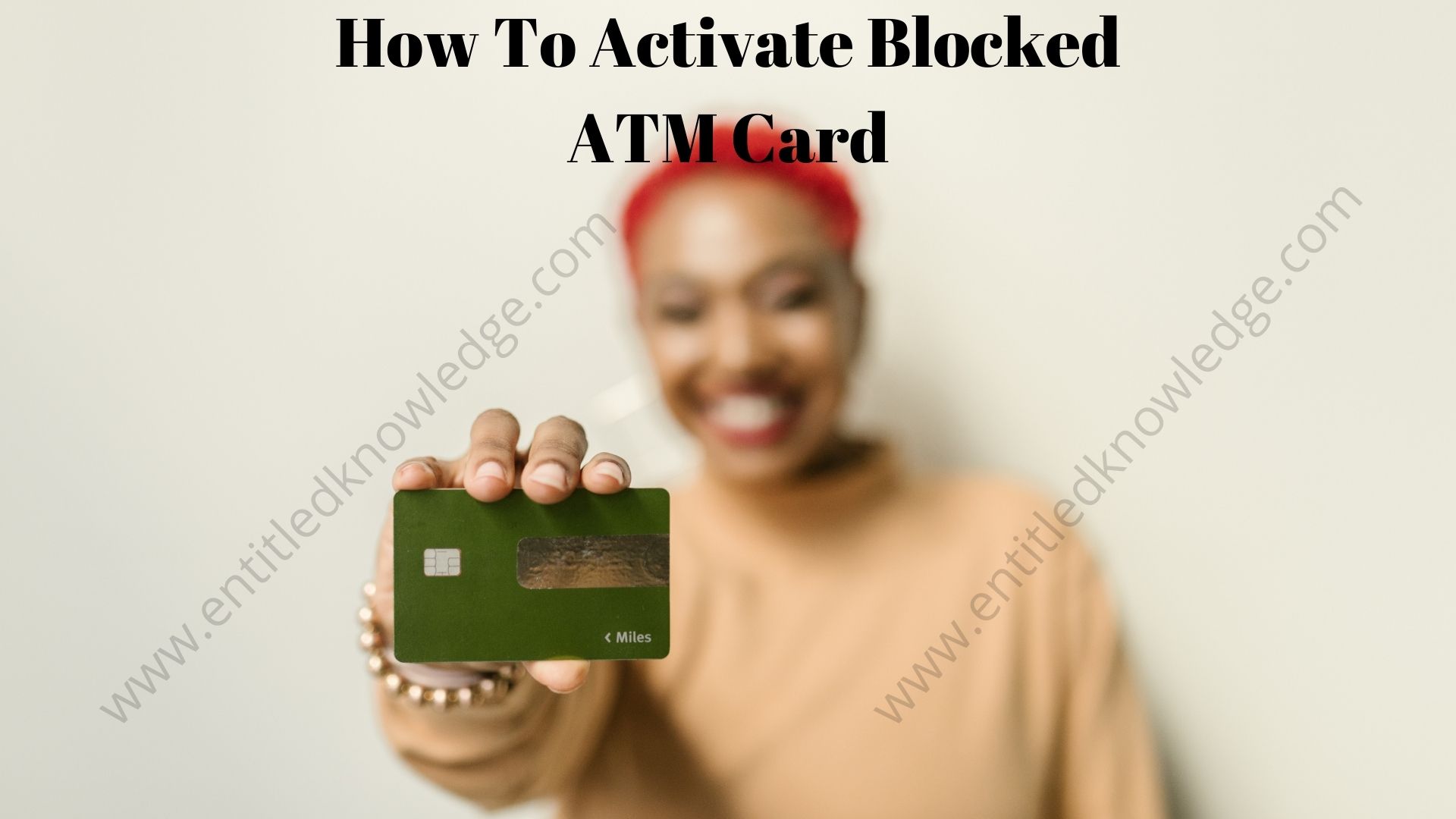 How To Activate Blocked ATM Card