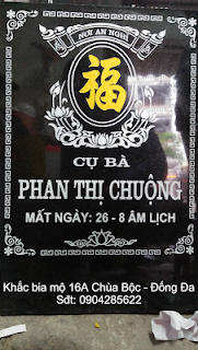 Mẫu bia mộ không ảnh chữ Phúc