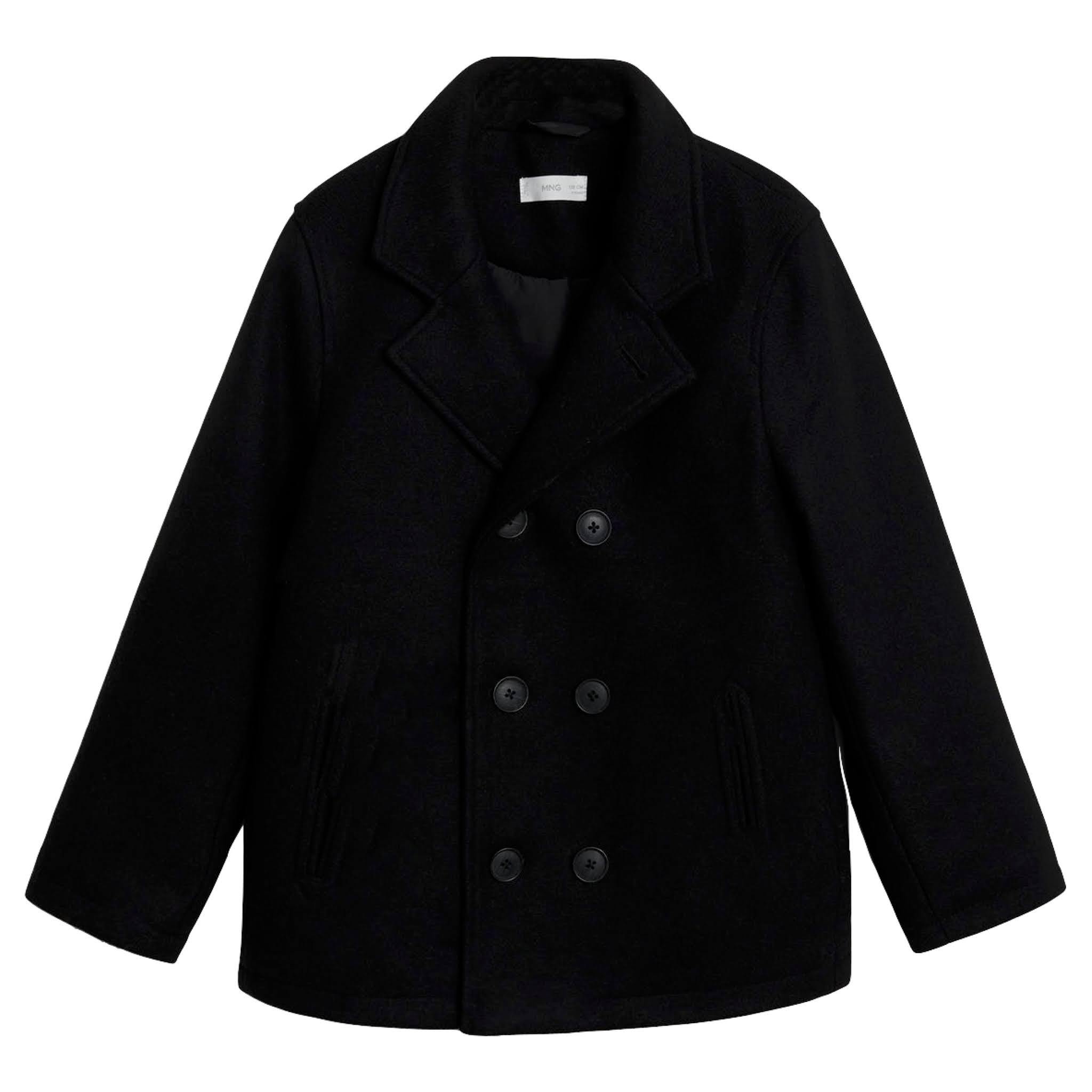 Boys Short Double Buttoned Coat from Mango Kids