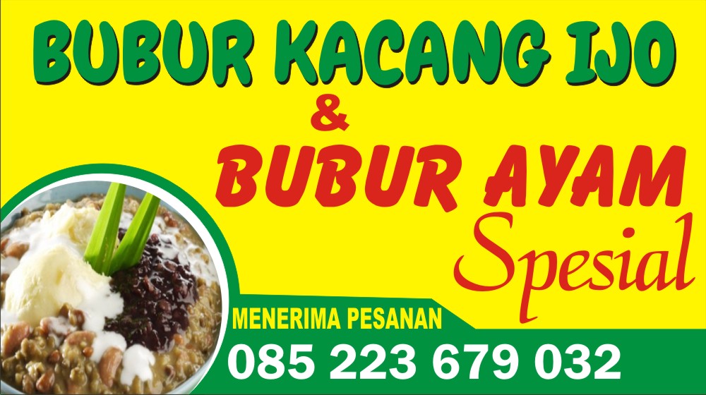 Download Contoh Spanduk  Bubur  Kacang Ijo Format CDR  KARYAKU