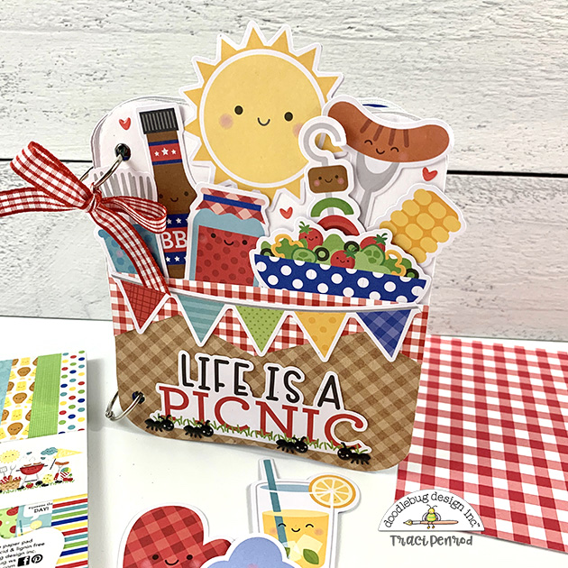 Picnic Basket Scrapbook for BBQ Photos By Artsy Albums