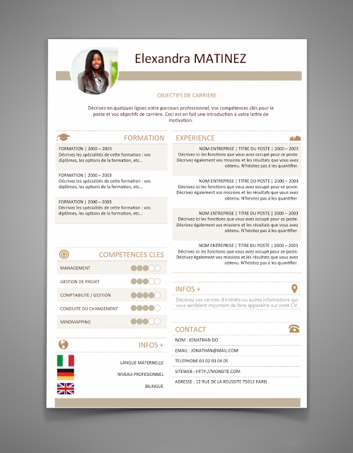 The Best Resume Templates for 2016 - 2017 (Word) ~ StagePFE