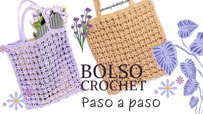 paso a paso de bolso crochet