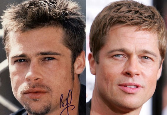 Brad Pitt before and after