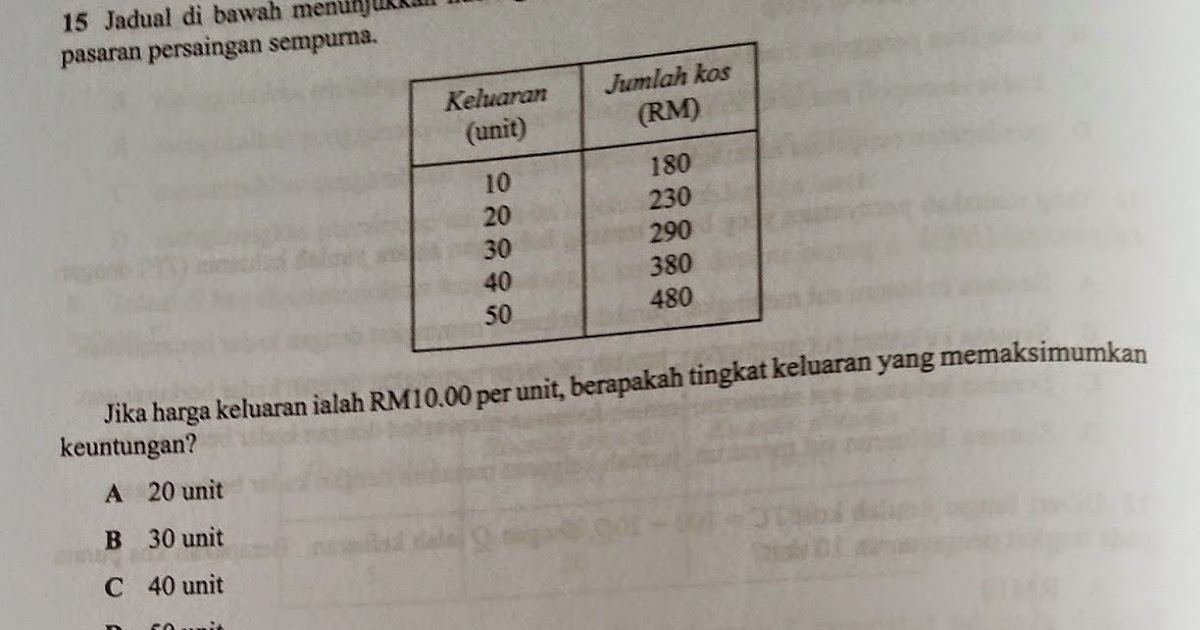 Soalan Objektif Ekonomi Stpm Penggal 1 - Spooky l