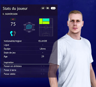 PES 2020 Faces Kolbeinn Sigthórsson