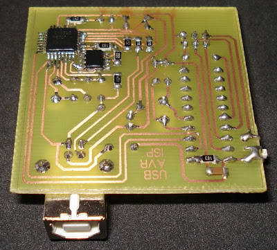 USB AVR Programmer Copper Side