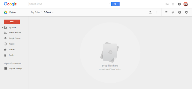 Panduan menggunggah file di Google Drive