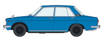 Hasegawa 1/24 DATSUN BLUEBIRD 1600 SSS 'CUSTOM WHEEL' (20651) Color Guide & Paint Conversion Chart