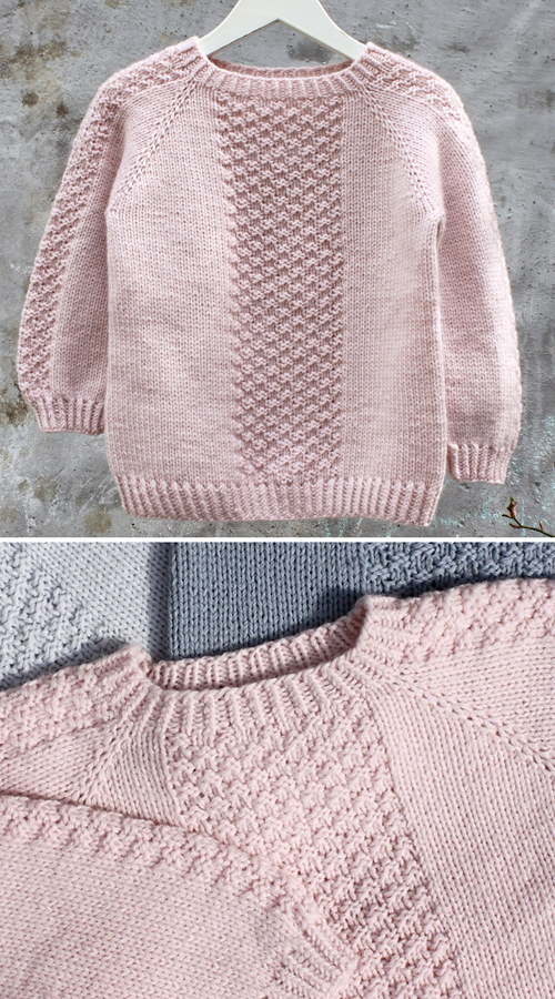 Perlestykke Pullover - Knitting Pattern 