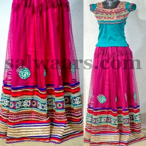 Pink Lehenga for Big Kids