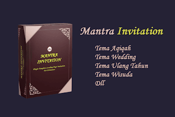 Demo tampilan template undangan digital Mantra Invitation