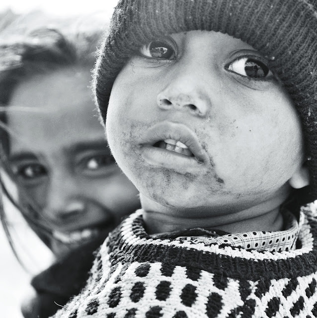 children portrait faces kids delhi aiims black and white