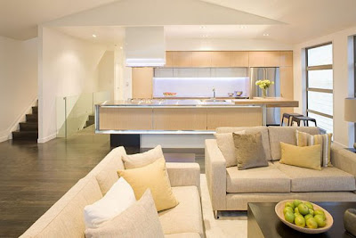 Interior Design Lighting of Modern Kitchen Contemporary