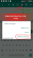 How To Delete Sent Messages On Whatsapp After 7 Minutes