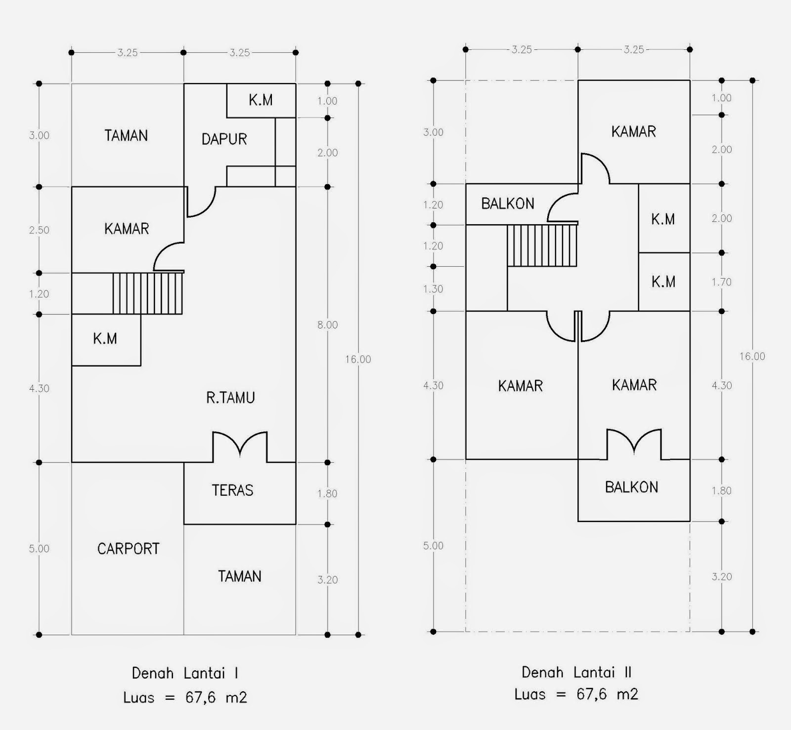 Denah Rumah Minimalis 1 Lantai Type 100 Desain Rumah Minimalis