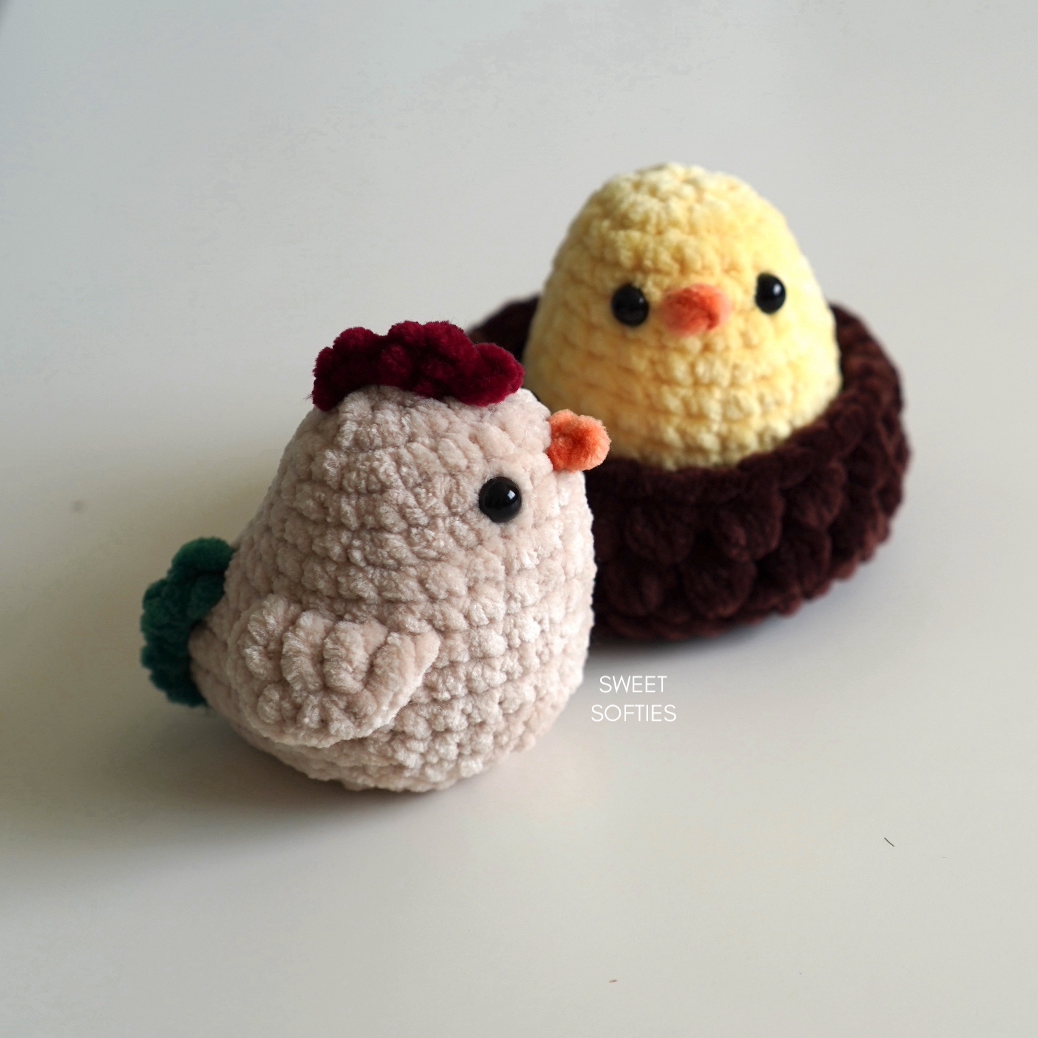 1 Set Of Combined Crochet Material Pack Travel Duck Doll Including