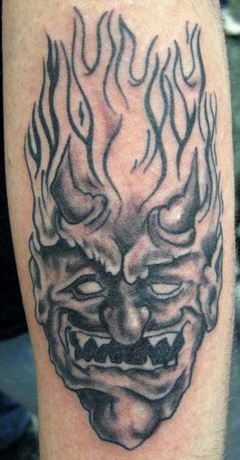 Monster Devil Head Tattoo monster tattoo