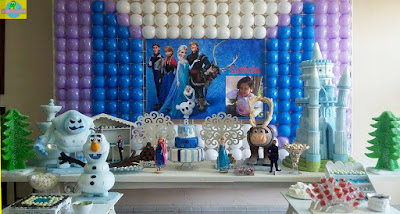 buffet-infantil-bauru-dinos-park-festa-frozen-menina-decoração-azul-lilas