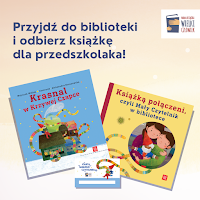 Plakat informujący o kampanii „Mała książka – wielki człowiek”