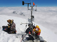 World's highest weather station rebuilt on Mount Everest.