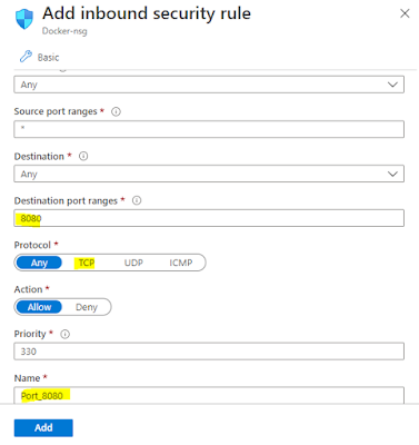 Add new Networking Microsoft Azure