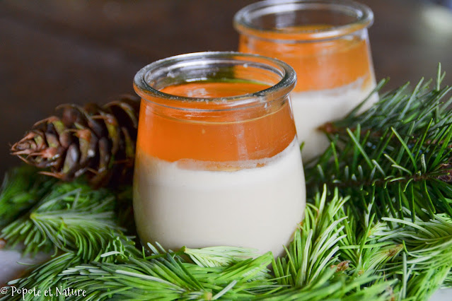 Panna cotta aux jeunes pousses de sapin © Popote et Nature