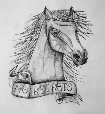 So similar concept wild horse tattoo design Live your life and never look