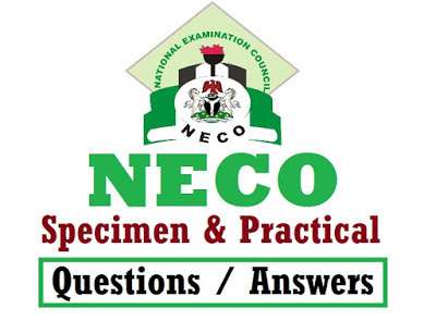 NECO GCE 2017/2018 NOV/DEC FISHERY Specimen/Practicals/Questions and Answers 