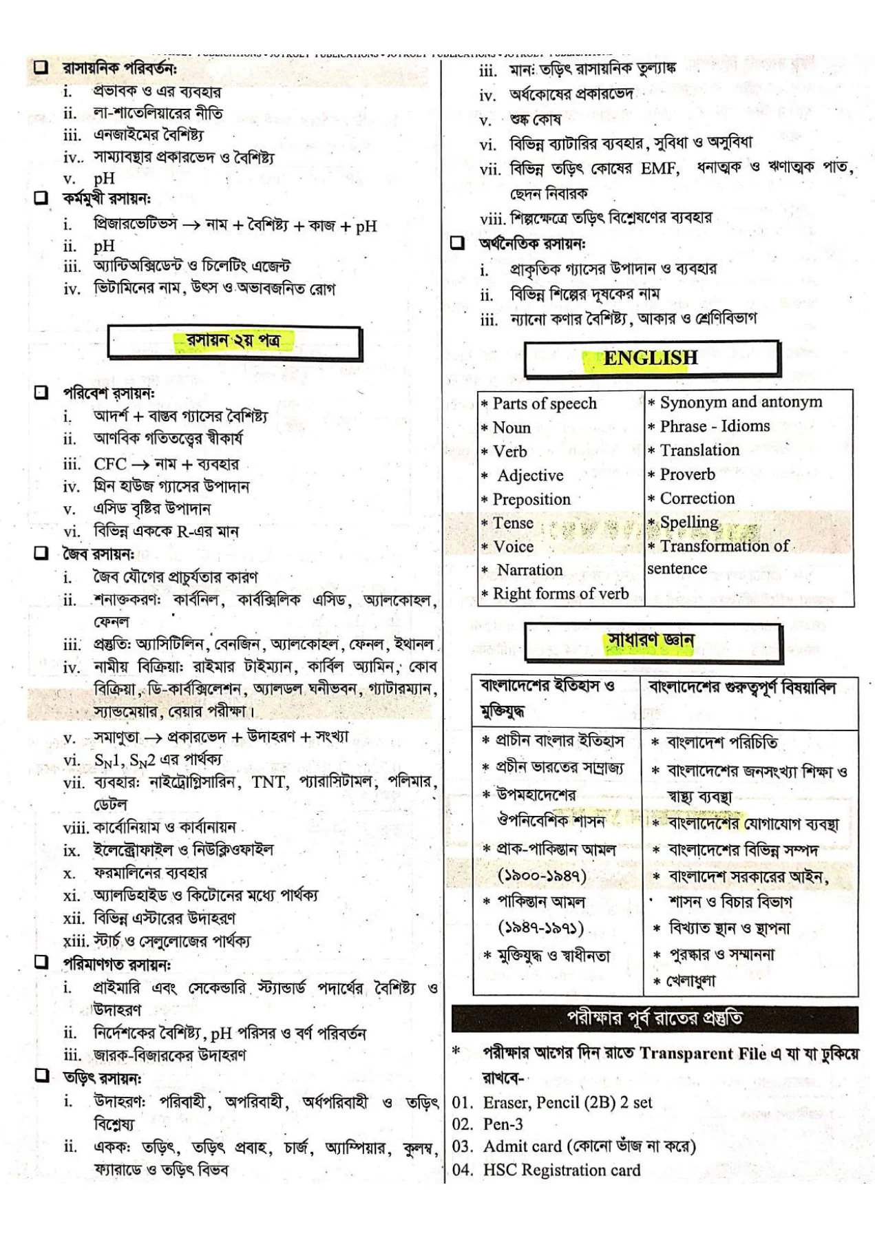 Medical Admission Nano Suggeation 2023 | নানো সাজেশন ২০২৩