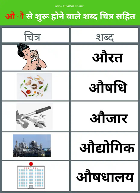 औ से चित्र