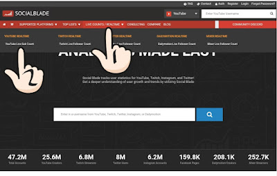 Cara Melihat Real - Time Subcribe You Tube Channel Live