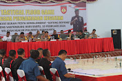 Kapolda Jateng Cek Tactical Floor Game ( TFG); Wujud Profesionalitas Polda Jateng dalam Harkamtibmas selama Pemilu 2024.